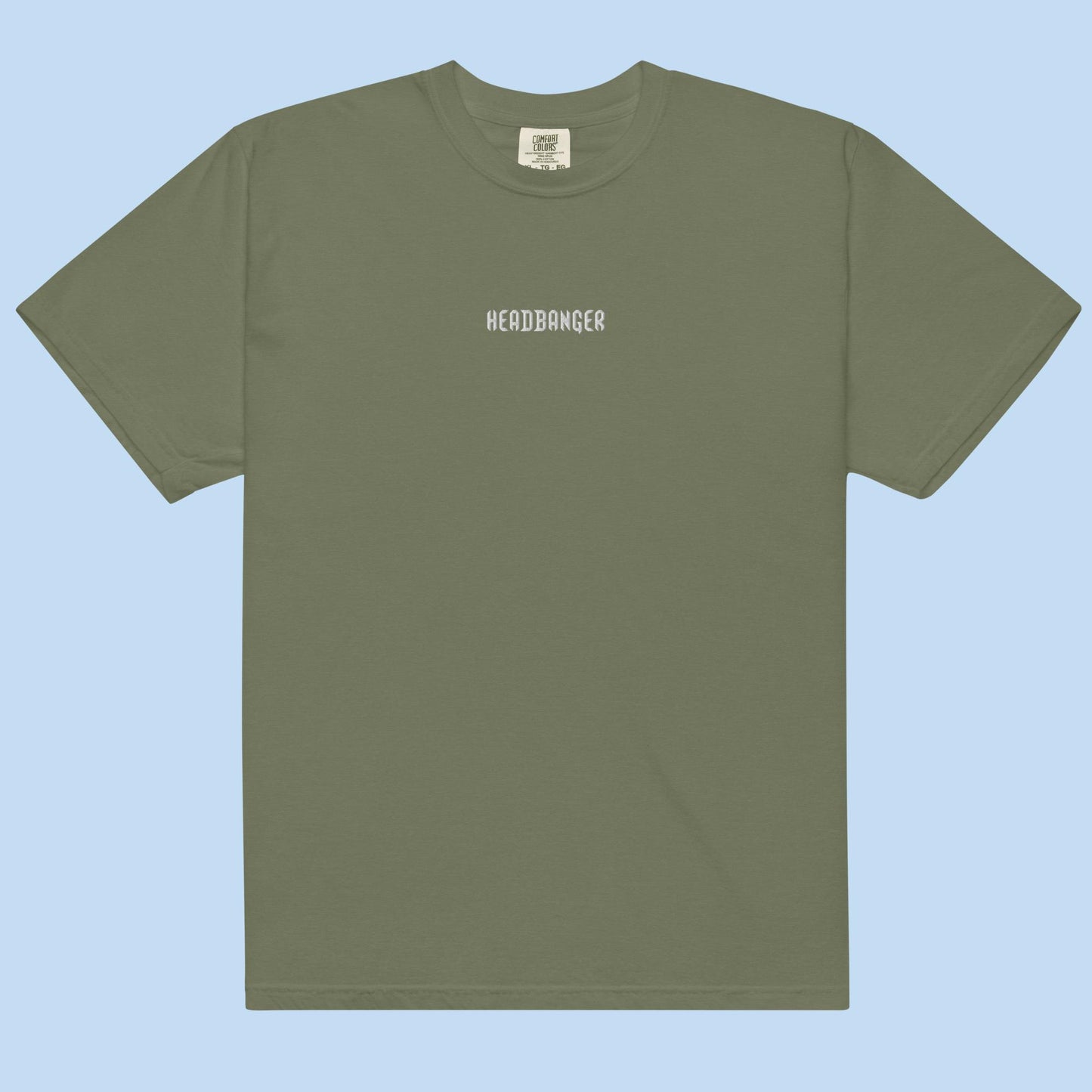 Headbanger Embroidered Unisex Garment-Dyed Heavyweight T-Shirt