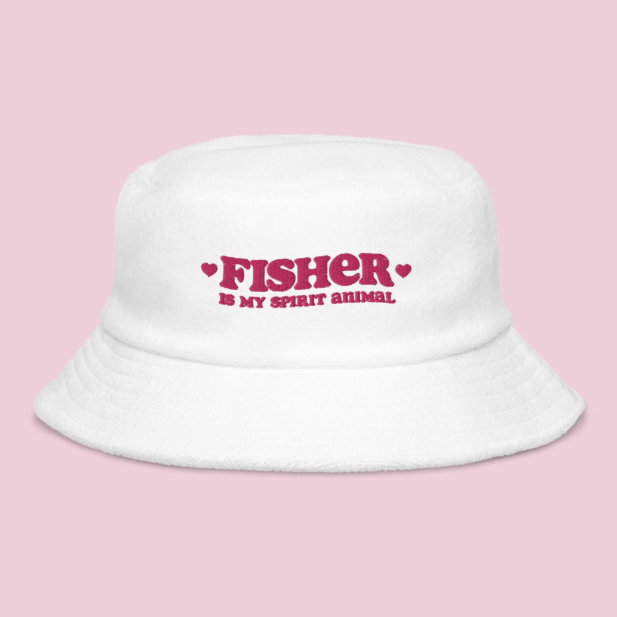 Fisher Is My Spirit Animal Unstructured Cloth Terry Disco – Shop Bucket Hat Bliss