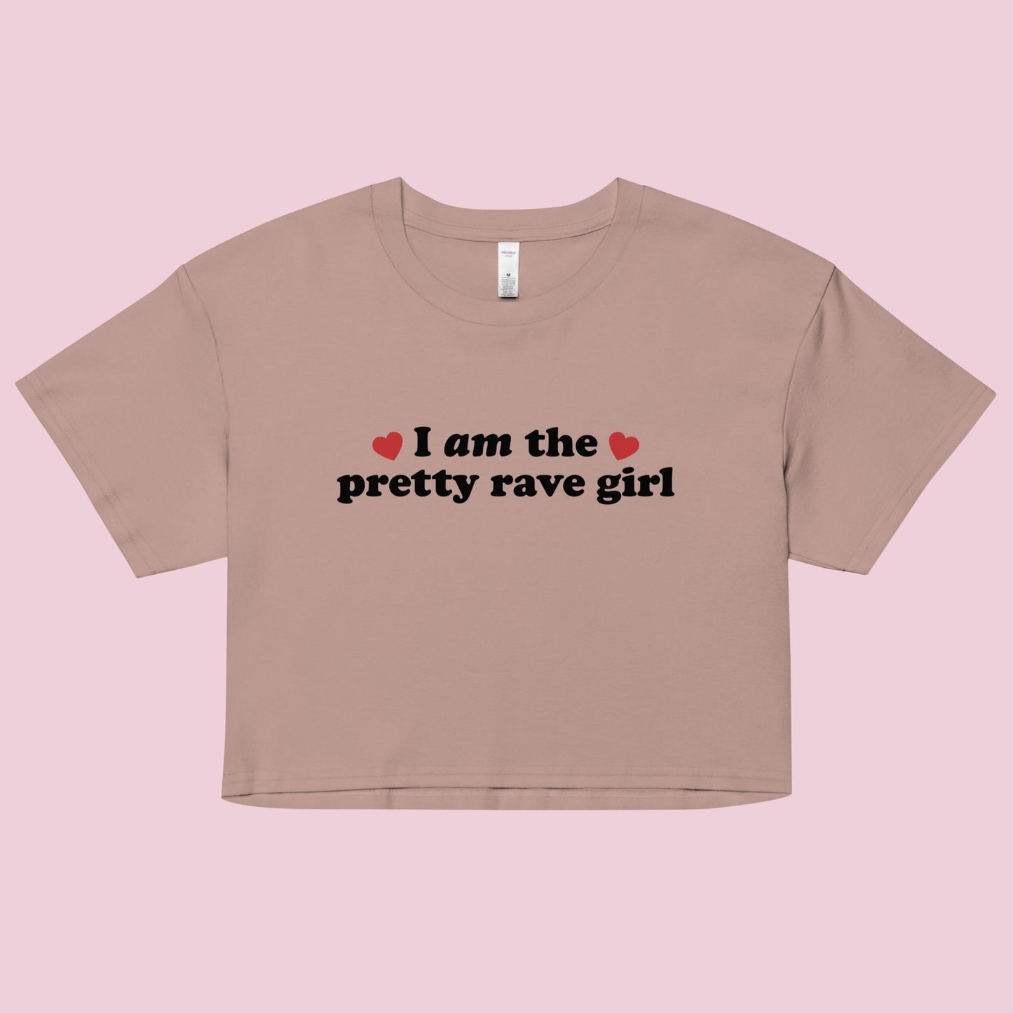 I Am the Pretty Rave Girl Women’s Boxy Crop Top