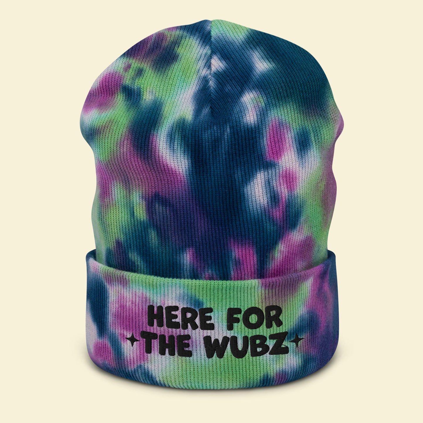 Here For the Wubz Tie-Dye Beanie