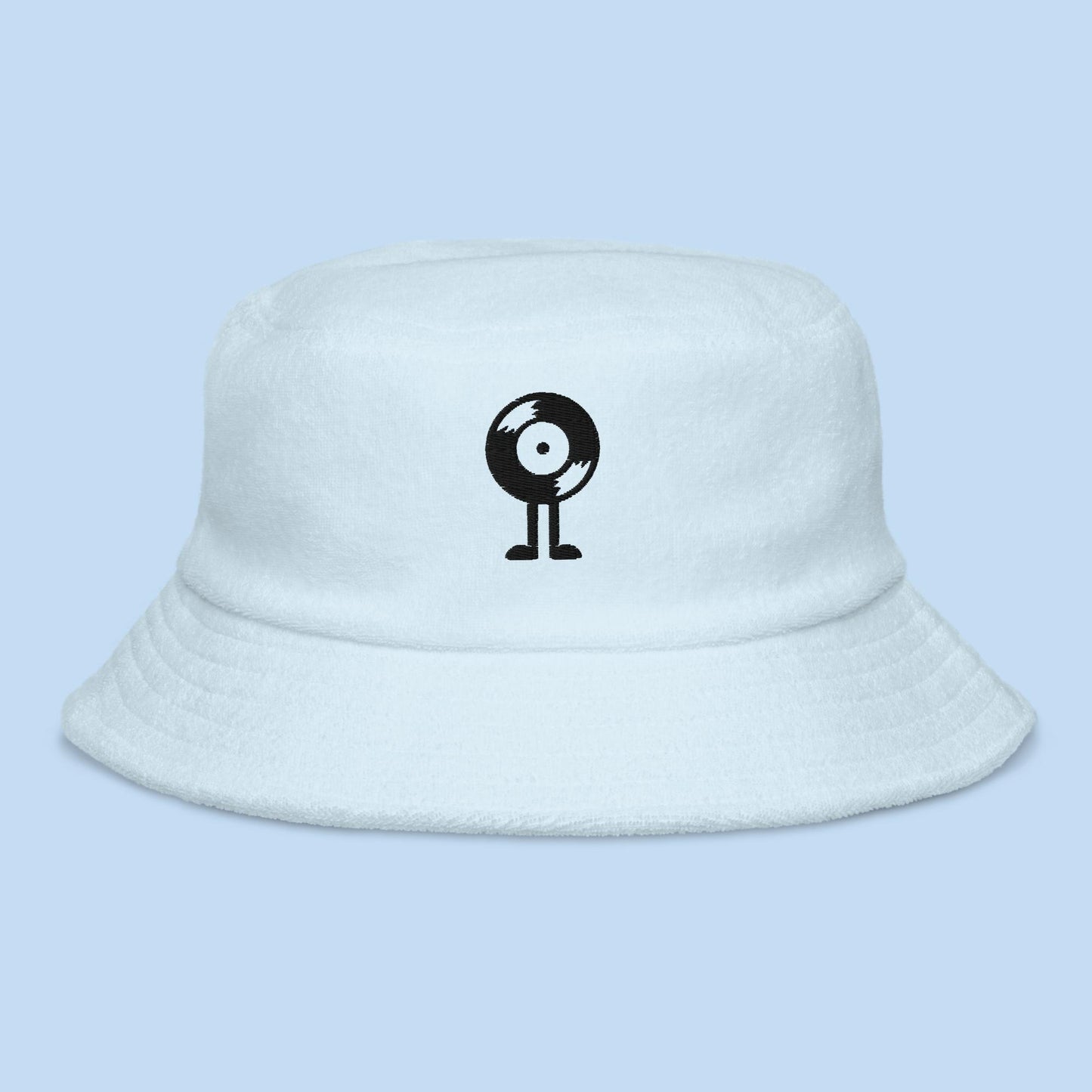 Vinyl Record Character Terry Cloth Bucket Hat