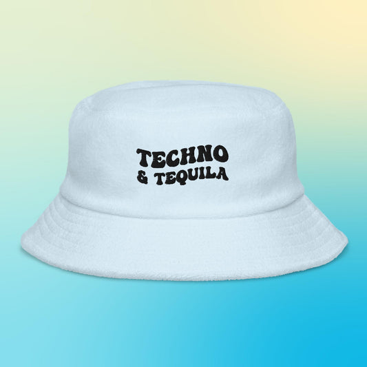 Techno & Tequila Terry Cloth Bucket Hat