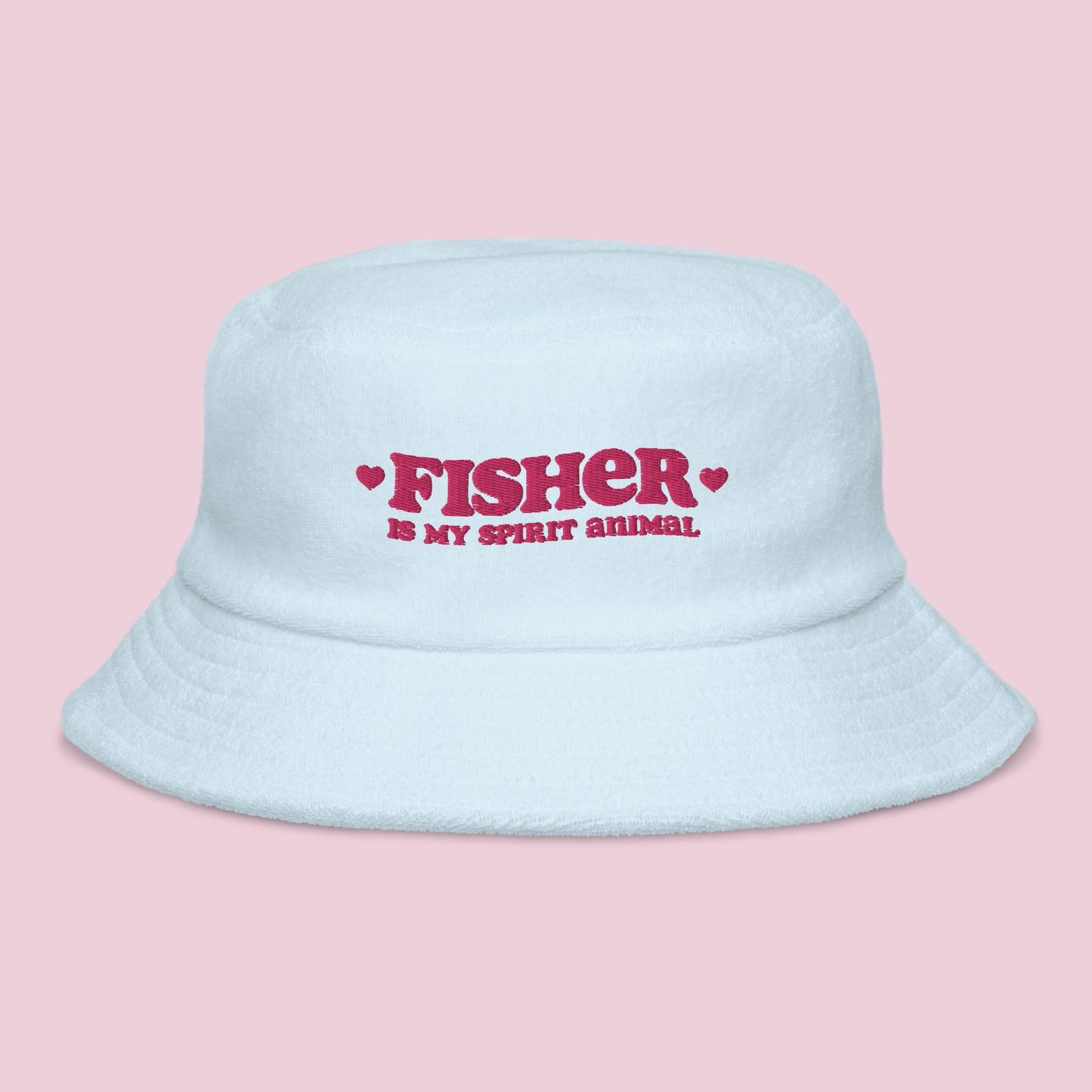 Fisher Is My Spirit Animal Unstructured Terry Cloth Bucket Hat