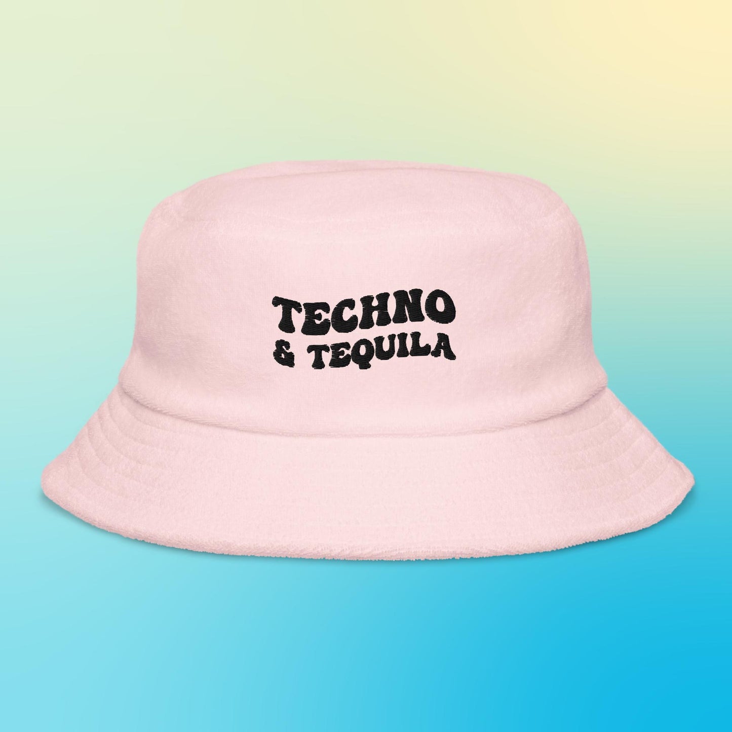 Techno & Tequila Terry Cloth Bucket Hat