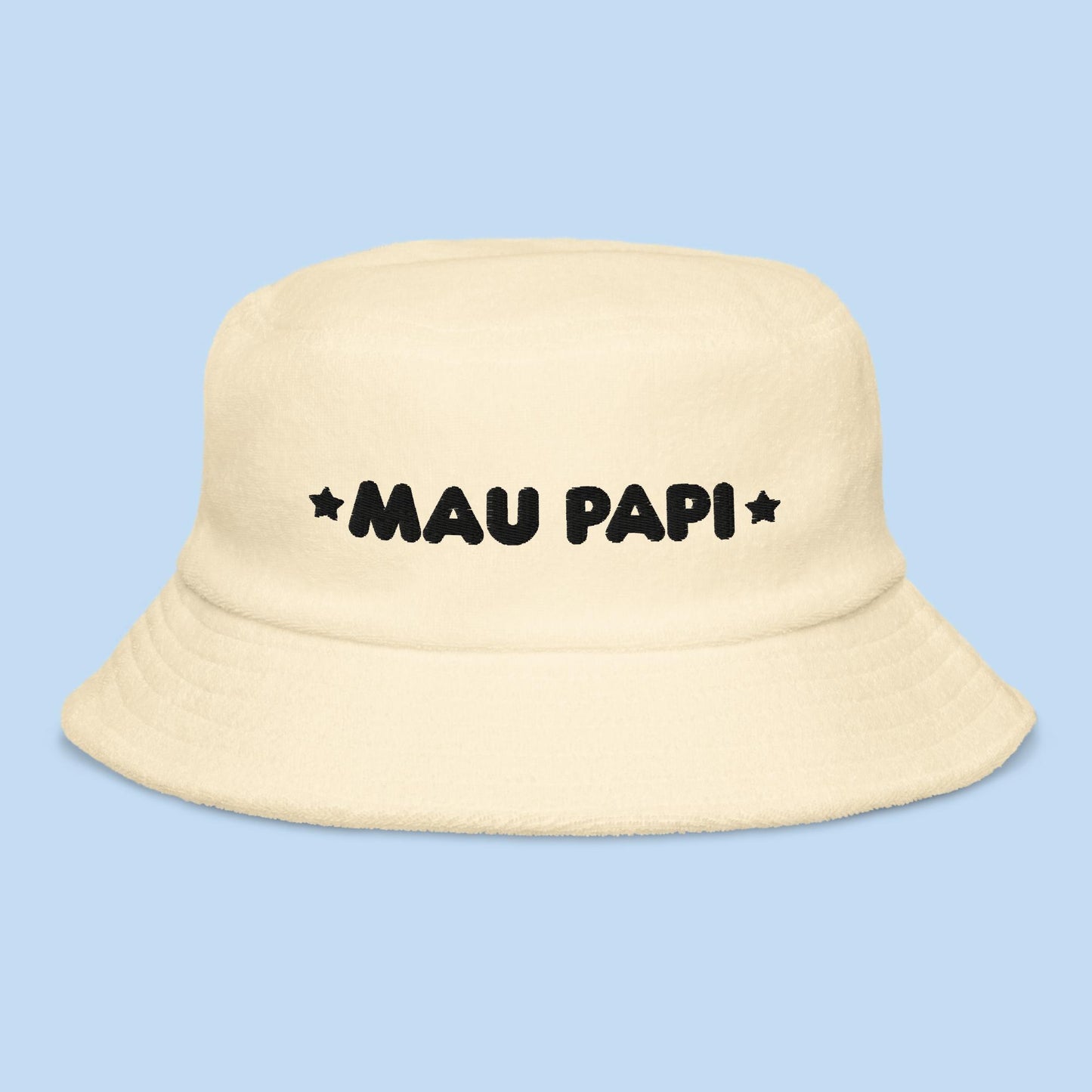 Mau Papi Unstructured Terry Cloth Bucket Hat