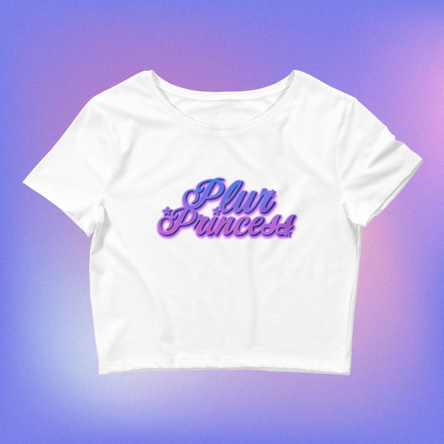 PLUR Princess Women’s Crop Baby Tee