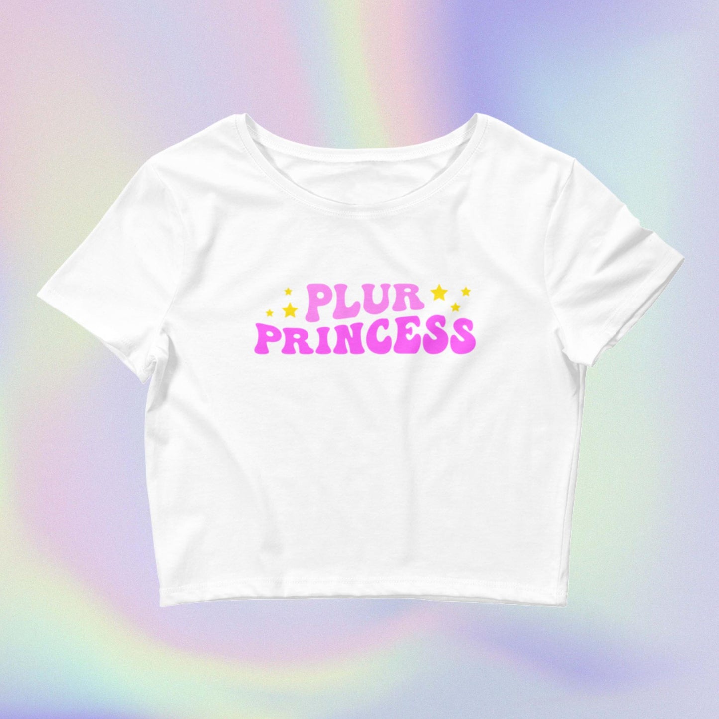 PLUR Princess Women’s Crop Baby Tee