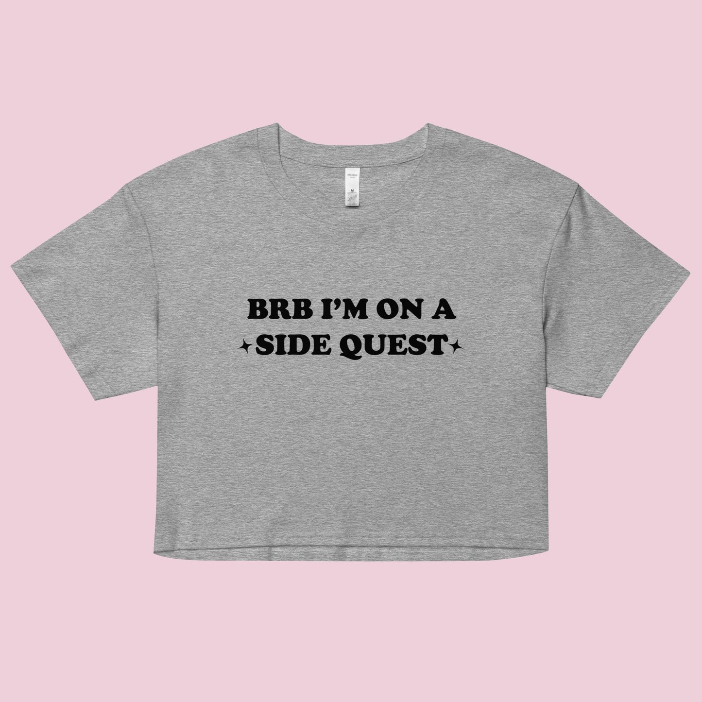 BRB On a Side Quest Women’s Boxy Crop Top