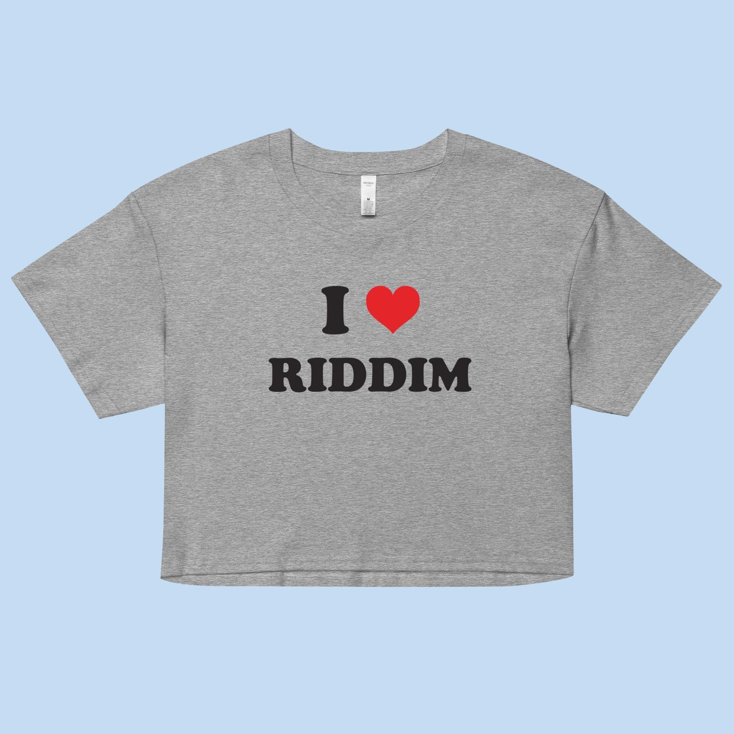 I Love Riddim Women’s Boxy Crop Top