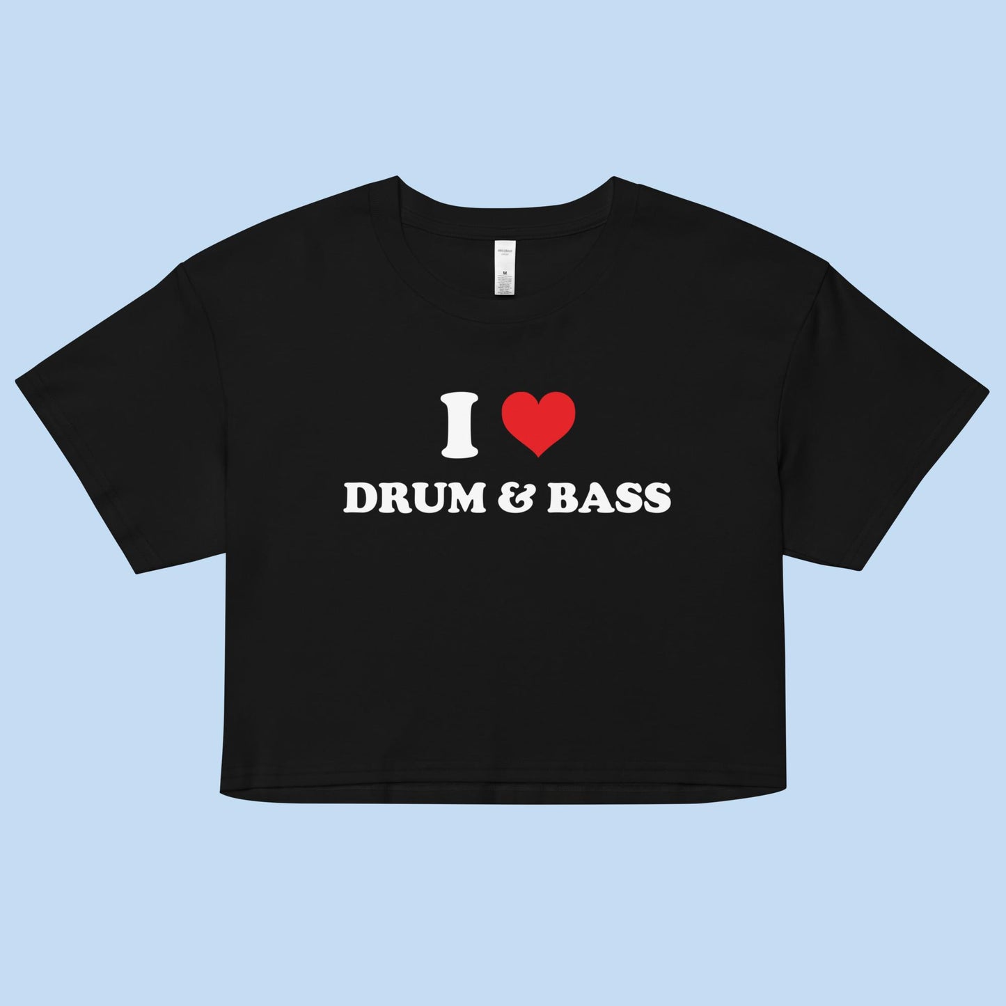 I Love Drum & Bass Women’s Boxy Crop Top