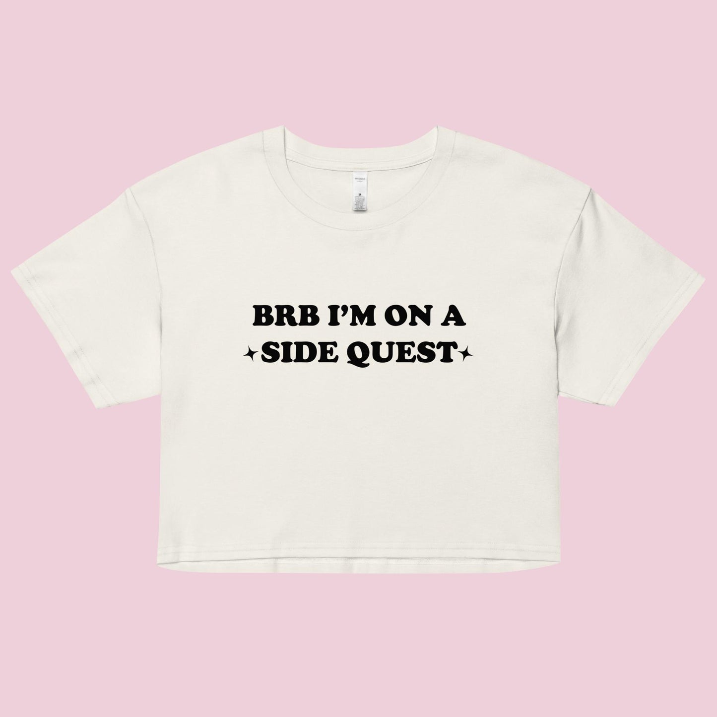 BRB On a Side Quest Women’s Boxy Crop Top