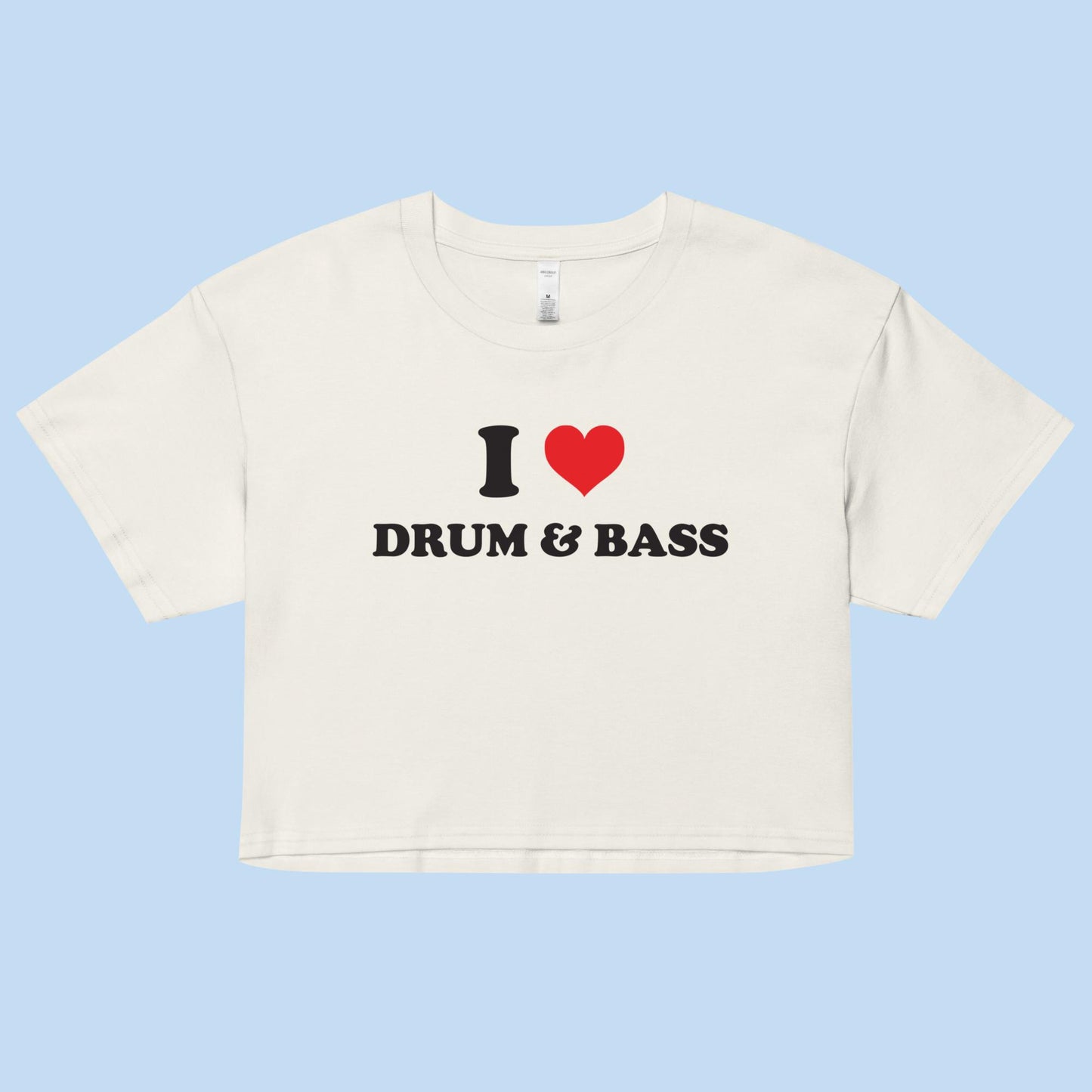 I Love Drum & Bass Women’s Boxy Crop Top