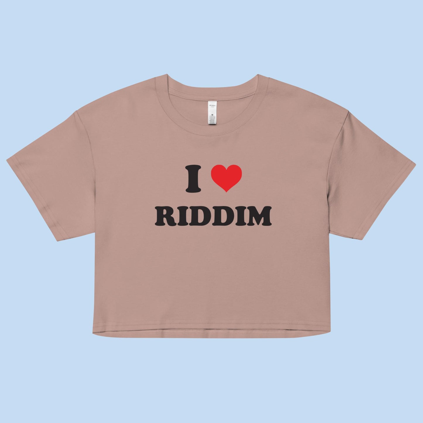 I Love Riddim Women’s Boxy Crop Top